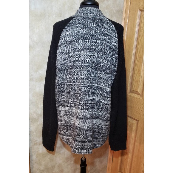 NATIVE YOUTH Black and Gray Cardigan Sweater - Picture 3 of 5